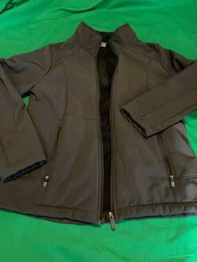 ZeroXposur Black Sherpa-Lined Softshell Jacket